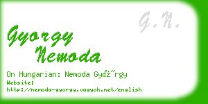 gyorgy nemoda business card